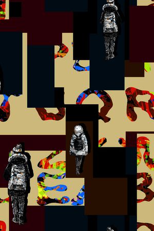 格子印花华亿平台图片