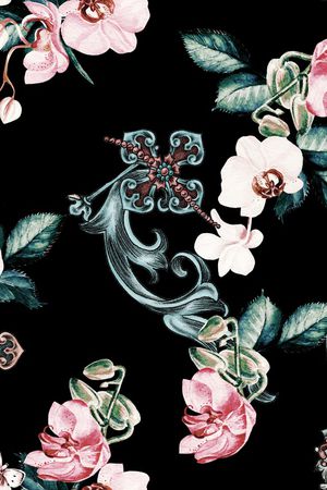 复古印花华亿平台图片