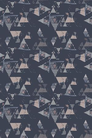 三角形印花华亿平台图片