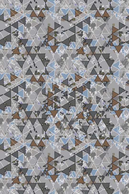 三角形印花华亿平台图片