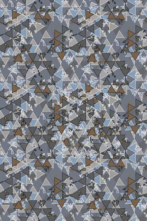 三角形印花华亿平台图片