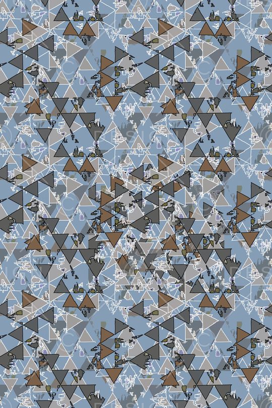 三角形印花华亿平台图片