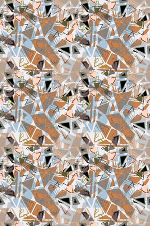 三角形印花华亿平台图片