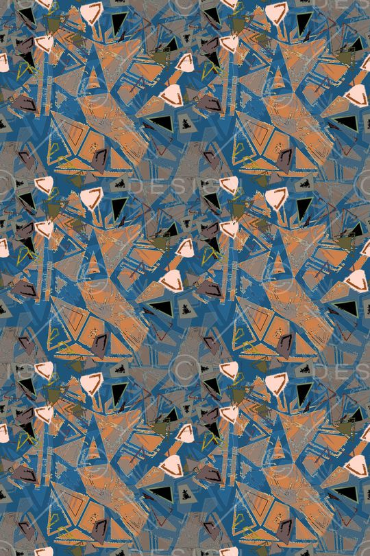 三角形印花华亿平台图片