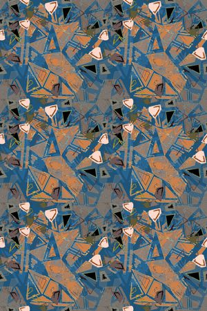 三角形印花华亿平台图片