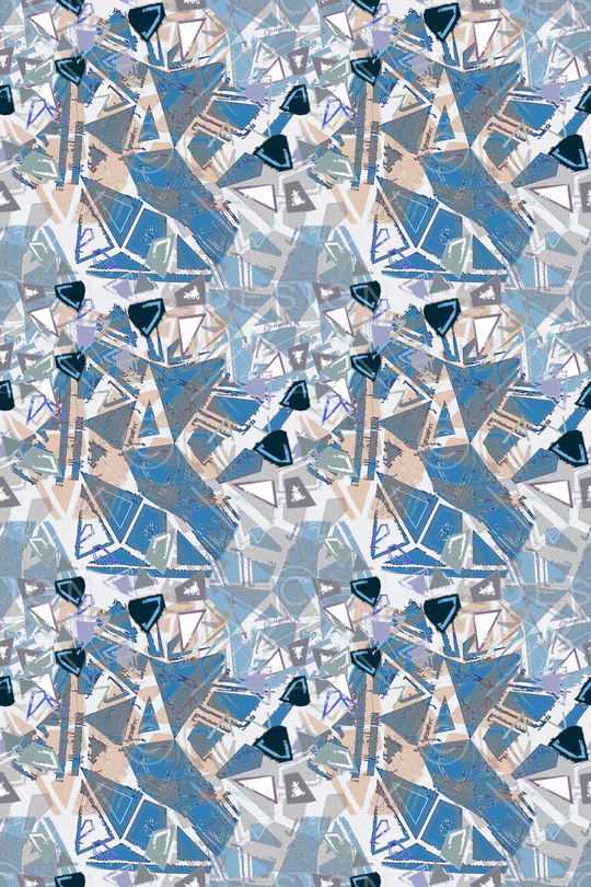 三角形印花华亿平台图片