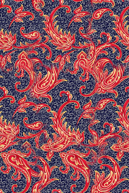 抽象花卉印花华亿平台图片