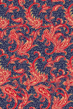 抽象花卉印花华亿平台图片