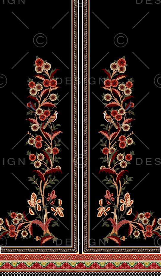 复古印花华亿平台图片