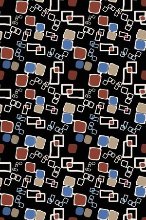 格子混搭印花华亿平台图片