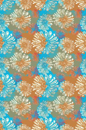 风格化花卉印花华亿平台图片