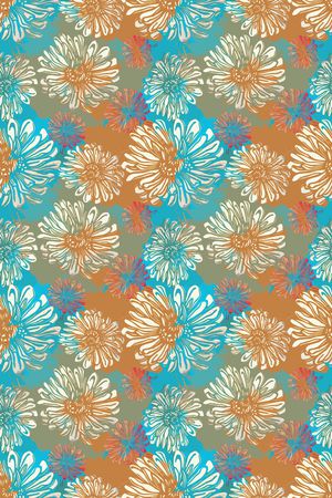 风格化花卉印花华亿平台图片