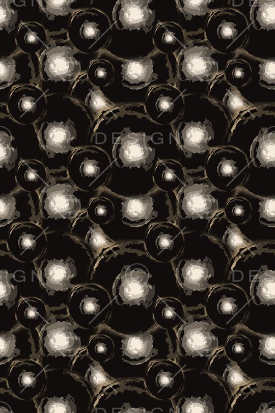 圆圈与波点印花华亿平台图片