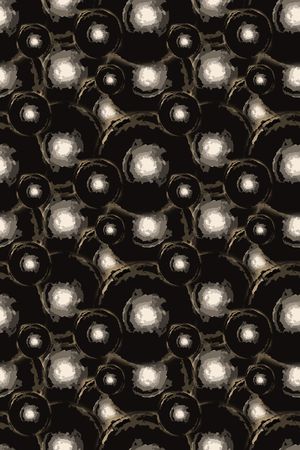 圆圈与波点印花华亿平台图片