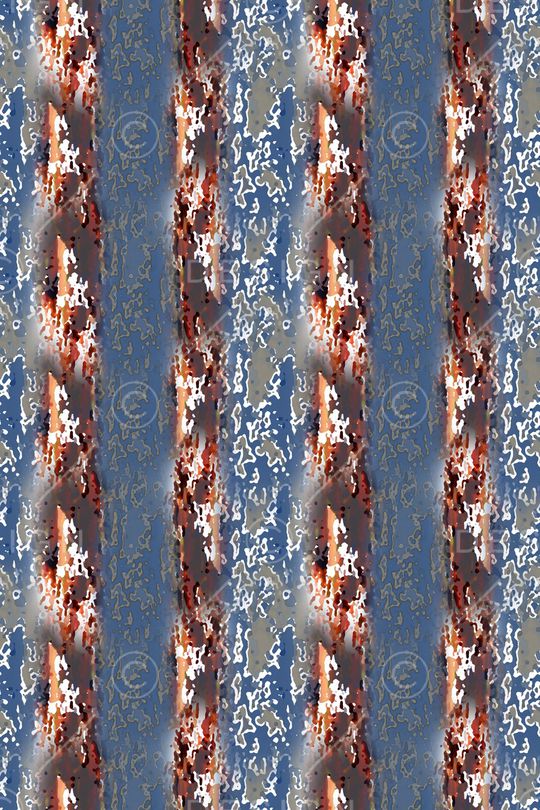 条纹混搭印花华亿平台图片