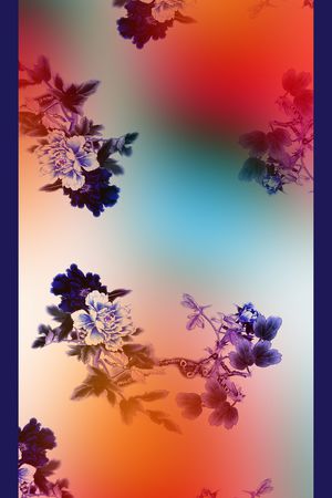 披肩长巾印花华亿平台图片