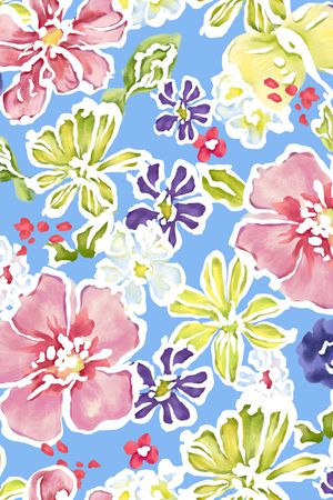 花卉印花华亿平台图片