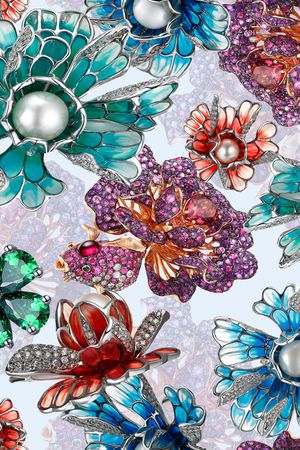 珠宝宝石印花华亿平台图片