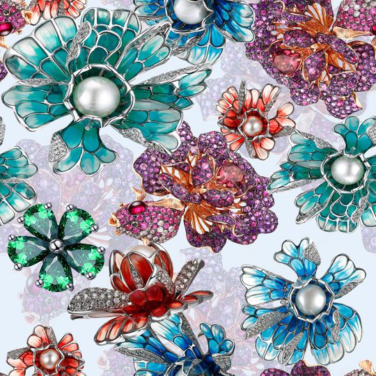 珠宝宝石印花华亿平台图片