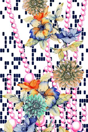 花卉印花华亿平台图片