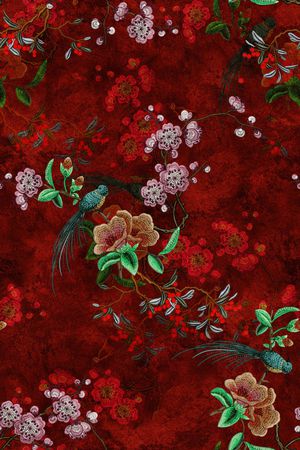 复古印花华亿平台图片