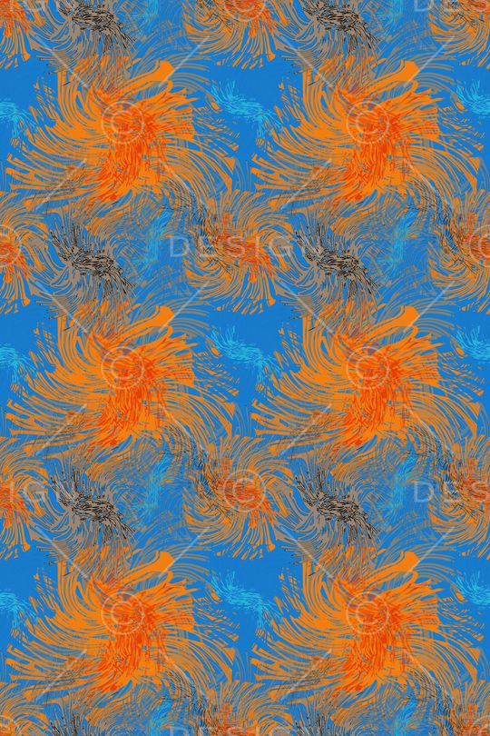 抽象花卉印花华亿平台图片