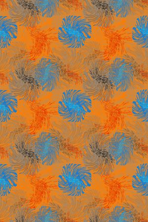 抽象花卉印花华亿平台图片