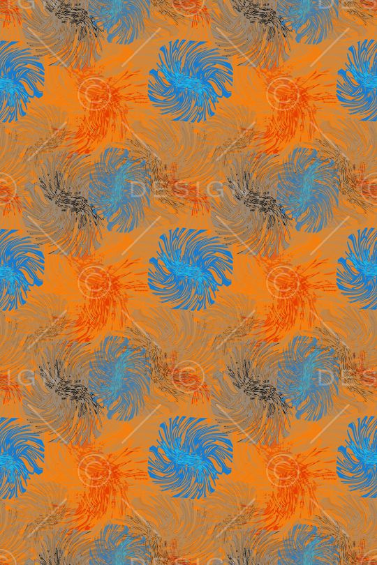 抽象花卉印花华亿平台图片