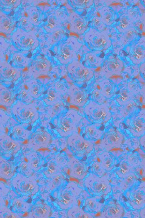 抽象花卉印花华亿平台图片