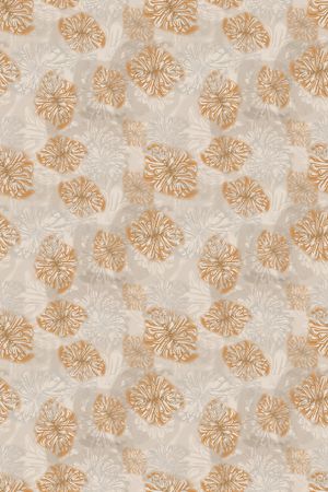 风格化花卉印花华亿平台图片