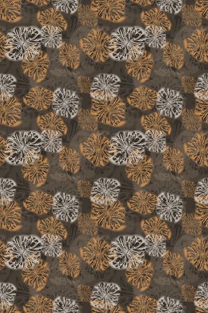 风格化花卉印花华亿平台图片