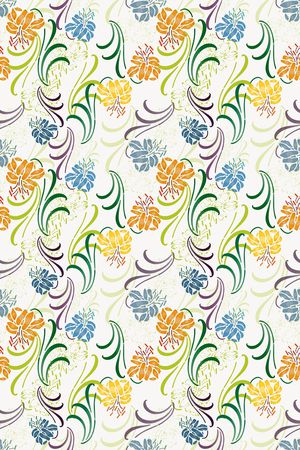 天堂花卉印花华亿平台图片