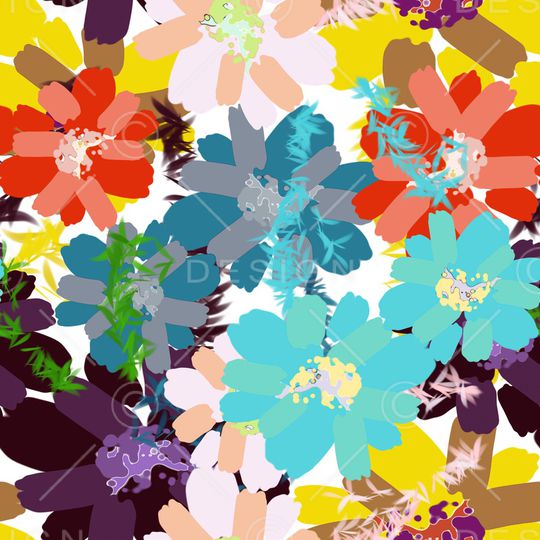 混合拼接印花华亿平台图片