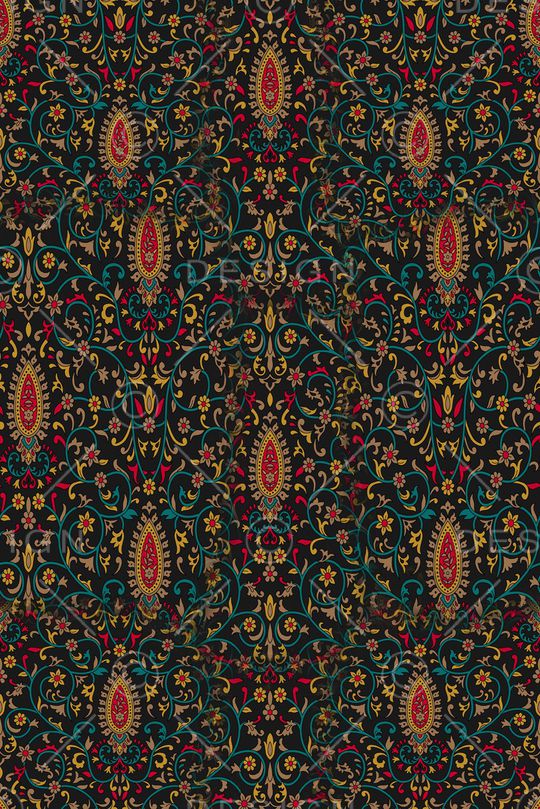 抽象花卉印花华亿平台图片