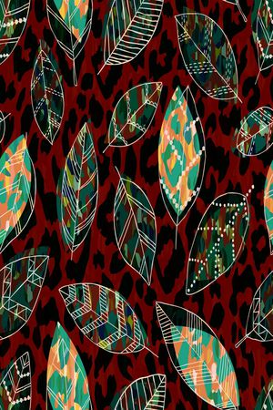 动物纹印花华亿平台图片