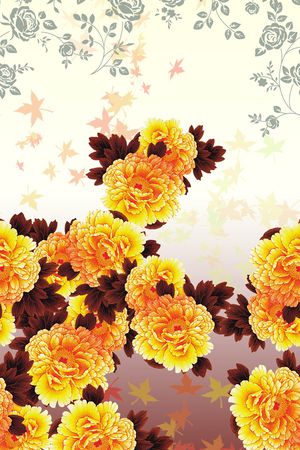 花卉印花华亿平台图片