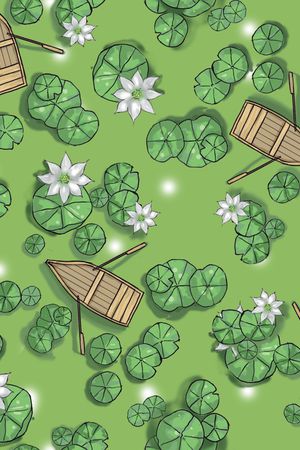 绿植树叶印花华亿平台图片