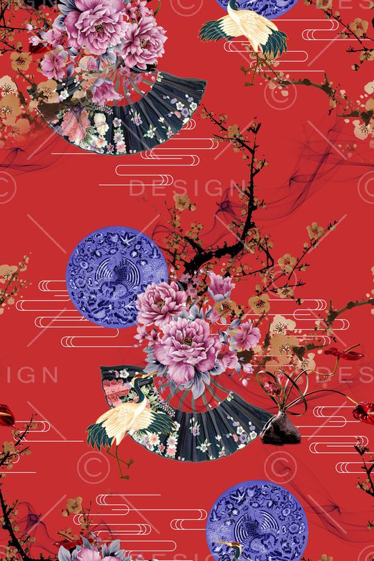 旗袍印花华亿平台图片