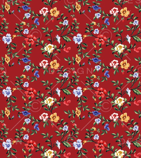 小碎花印花华亿平台图片