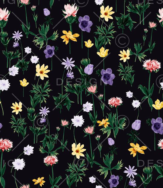 小碎花印花华亿平台图片