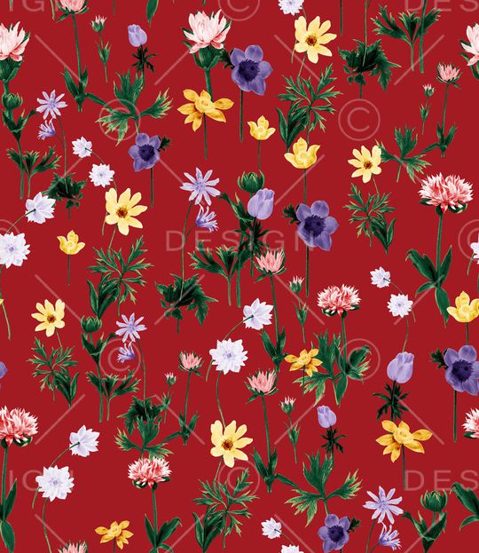 小碎花印花华亿平台图片