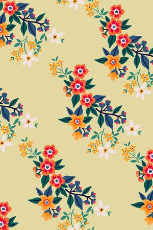 小碎花印花华亿平台图片