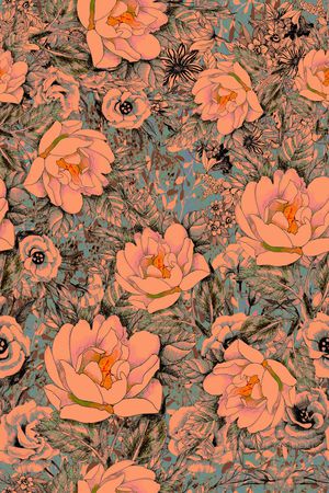 复古印花华亿平台图片