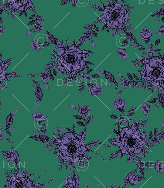 牡丹印花华亿平台图片