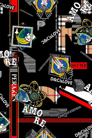 字母印花华亿平台图片