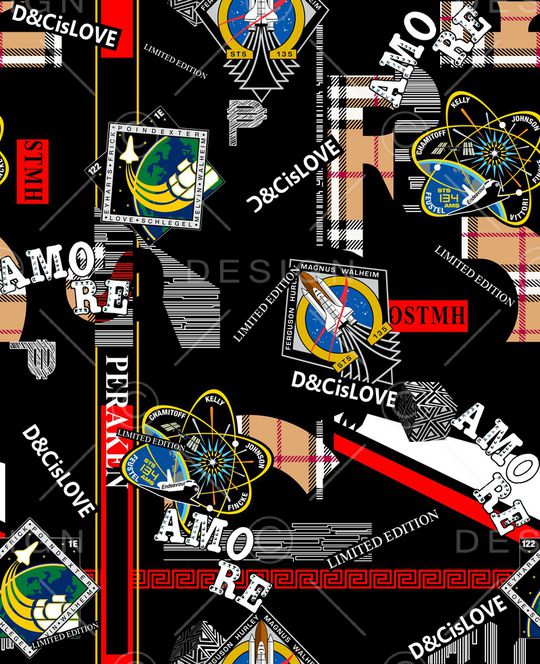 字母印花华亿平台图片