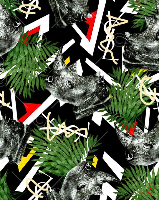 几何印花华亿平台图片