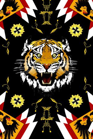 卡通动物印花华亿平台图片