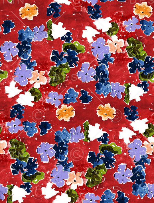 小碎花印花华亿平台图片