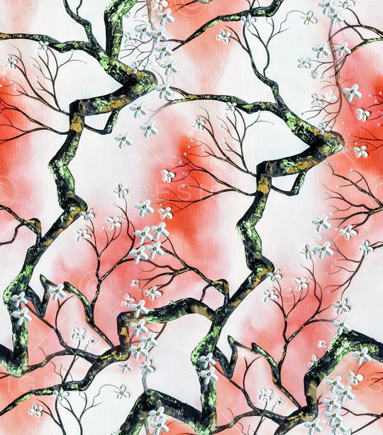 梅花印花华亿平台图片